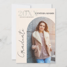 シンプルモダンArch Photo Beige卒業