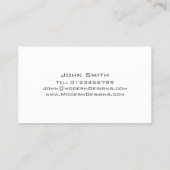 シンプルモダンBlue Swoosh – 名刺 (裏面)