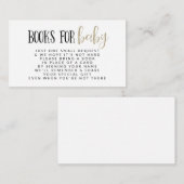 シンプルモダンBook Request Baby Shour エンクロージャーカード (正面/裏面)