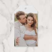 シンプルモダンBrush Typo We Do 結婚's Love Photo ギフトタグ (裏面)