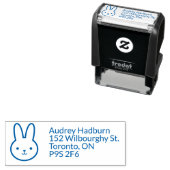 シンプルモダンBunny Rabbit Self-Inking Stamp セルフインキングスタンプ (インサイチュ)