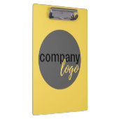 シンプルモダンBUSINESS COMPANYロゴブランドイエロー クリップボード (右)