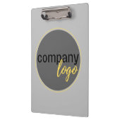 シンプルモダンBUSINESS COMPANYロゴブランドグレー クリップボード (左)