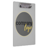 シンプルモダンBUSINESS COMPANYロゴブランドグレー クリップボード (右)