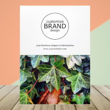 シンプルモダンBusiness Logo写真三折パンフレット