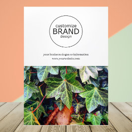 シンプルモダンBusiness Logo写真三折パンフレット 三つ折りカード