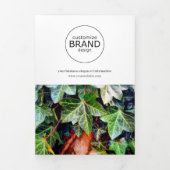 シンプルモダンBusiness Logo写真三折パンフレット 三つ折りカード (カバー)