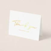 シンプルモダンBusiness Thank you Gold Foil Card 箔カード (正面)
