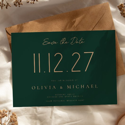 シンプルモダンChicの写真結婚以外の日付を保存 セーブザデート