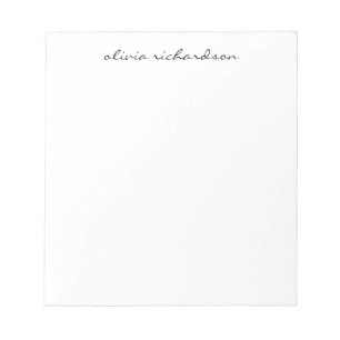 シンプルモダンChic手書きプロフェッショナルスクリプト ノートパッド