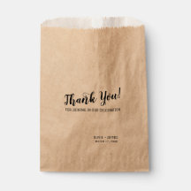 シンプルモダンChic Thank You Script結婚's Treat