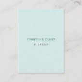 シンプルモダンClassy Mountain 結婚's エンクロージャーカード (裏面)