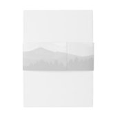 シンプルモダンClassy Mountain 結婚's 招待状ベリーバンド (裏面例)