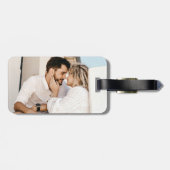 シンプルモダンCoule Monogramと写真 ラゲッジタグ (裏面横)