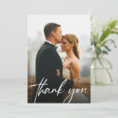 シンプルモダンCustom Wedding 2 Photos サンキューカード (スタンド正面)