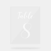 シンプルモダンCute Table Number アクリルサイン (正面)