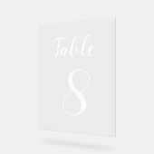 シンプルモダンCute Table Number アクリルサイン (傾斜)