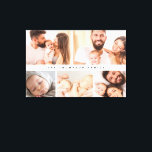 シンプルモダンFamily Photoコラージュカスタム キャンバスプリント<br><div class="desc">家族の思い出を温かく表示するこのシンプルファミモダンリー写真コラージュカスタムキャンバス。お客様の家族のお洒落写真を映し出すモダンデザインを備えお気に入りの、このラップされたキャンバスは任意の部屋にパーソナルtouchを追加する。コラージュのレイアウトを使用すると、大切な複数の瞬間をハイライト表示し、家族の姓を含めて、自宅の完璧なセンターピースにすることができます。カスタマイズ可能で感傷的な、このラップされたキャンバスは祝、あなたのデコアに意味のあるアクセントを追加しながら愛する人にスタイリッシュ美しい方法である。思いやりある贈り物として、または自分の家のための形見として理想的。</div>