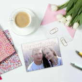 シンプルモダンFoil Save the Date Photoポストカード 箔シーズンポストカード