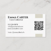 シンプルモダンFour Photo Collageフィットネス 名刺 (裏面)