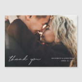 シンプルモダンFull Photo結婚 S Thank You Magnet (正面)