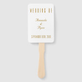 シンプルモダンGolden Scriptのメ結婚ニュー ハンドファン (正面)