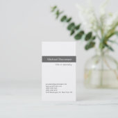 シンプルモダンGray White Consultant名刺 名刺 (スタンド正面)