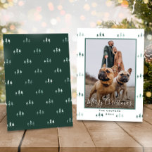 シンプルモダンGreen Christmas Tree Photo