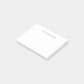 シンプルモダンGreen Post-it® NotePad ポストイット (アングル)