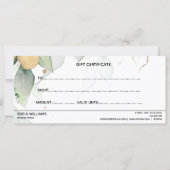 シンプルモダンGREENERY商品券ギフトカード (裏面)