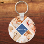 シンプルモダンHappy Mother's Dayの写真カスタム キーホルダー (正面)