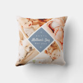 シンプルモダンHappy Mother's Dayの写真カスタム クッション (裏面)