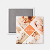 シンプルモダンHappy Mother's Dayの写真カスタム マグネット (正面/裏面)