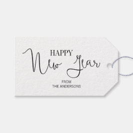 シンプルモダンHappy New Year's Giftラベル ギフトタグ