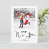 シンプルモダンHappy New Year's Photo Card シーズンカード (スタンド正面)