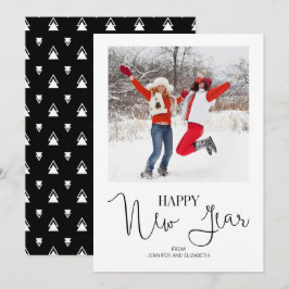 シンプルモダンHappy New Year's Photo Card シーズンカード