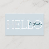 シンプルモダンHello Business Card 名刺 (正面)