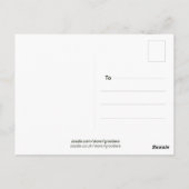 シンプルモダンHello Greeting ポストカード (裏面)