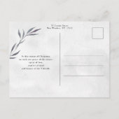 シンプルモダンHoliday Water Color Greenery 6-Photo ポストカード (裏面)