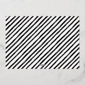 シンプルモダンJoyful Family Photo Christmas金ゴールド 箔シーズンカード (裏面)