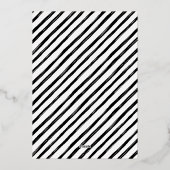 シンプルモダンJoyful Family Photo Christmas金ゴールド 箔シーズンカード (裏面)