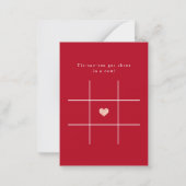 シンプルモダンKids Photo Classroomバレンタイン ノートカード (裏面)