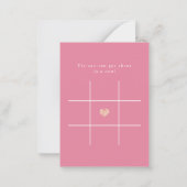 シンプルモダンKids Photo Classroomバレンタイン ノートカード (裏面)