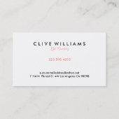 シンプルモダンLife Coachingロゴデザイン 名刺 (裏面)