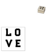 シンプルモダンLOVEウッドアートスタンプ ラバースタンプ (押印)