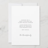 シンプルモダンMerry Christmasの写真 シーズンカード (裏面)