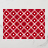 シンプルモダンMerry Christmas Family Photo 箔シーズンカード (裏面)