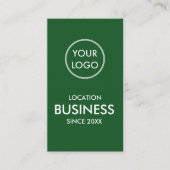 シンプルモダンMinimalist Business Logo Green 名刺 (正面)
