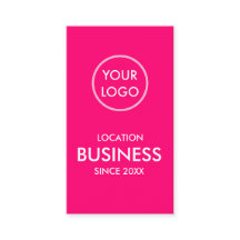 シンプルモダンMinimalist Business Logo Magenta