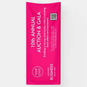 シンプルモダンMinimalist Business Logo Magenta 横断幕 (縦)